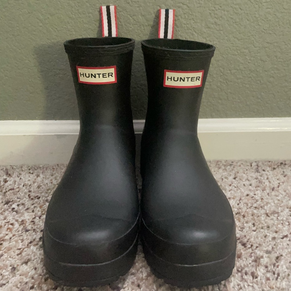 Hunter Wm’s short rain boots in Blk